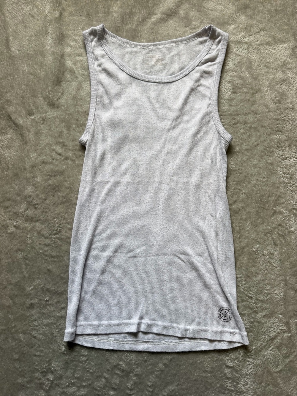 Aeropostale White Ribbed Tank
